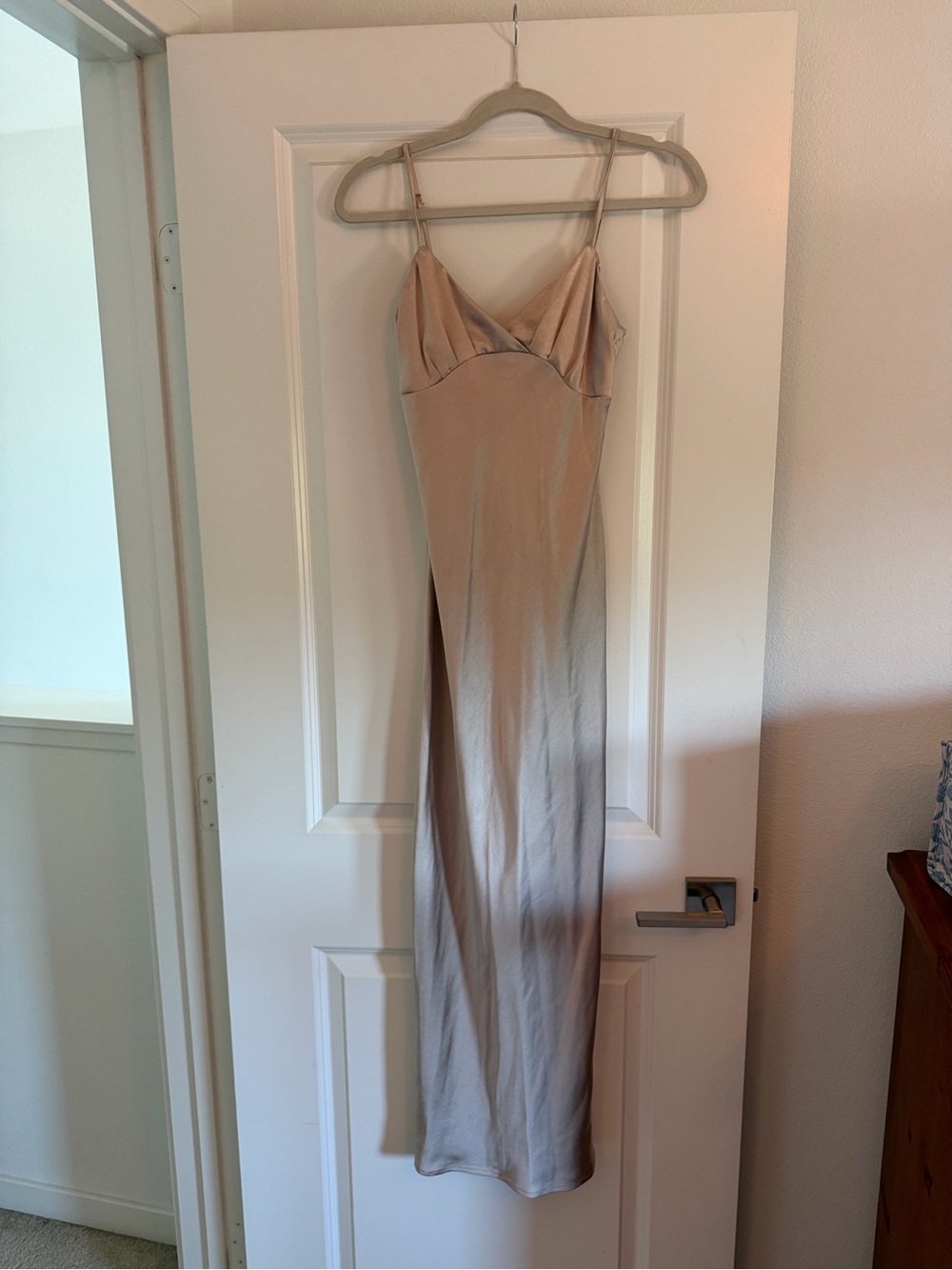 Petal & Pup Champagne Satin Slip Dress